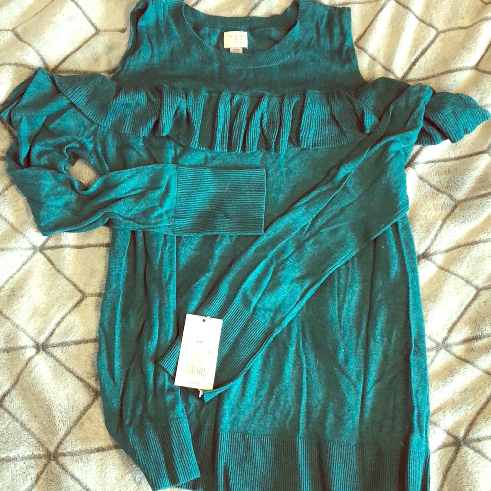 A new day cold shoulder sweater